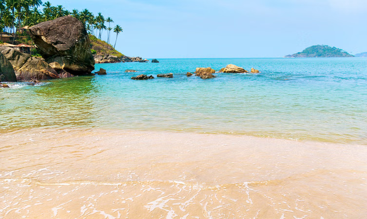Palolem Beach in South Goa, near some of the best places to stay in Palolem Goa.